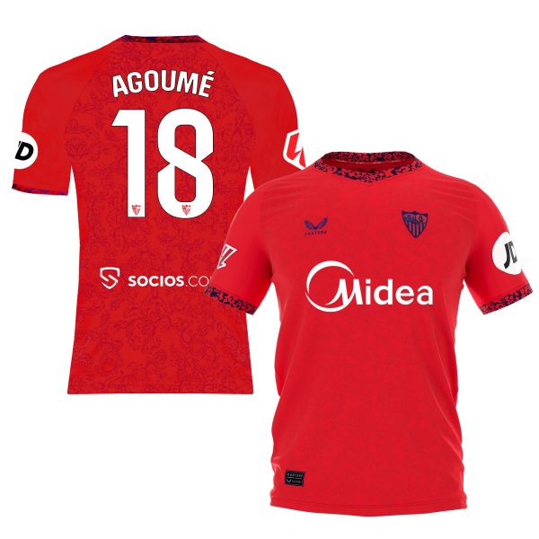 agoumé away boys t-shirt 2425 Collection - Sevilla FC Apparel and Gear