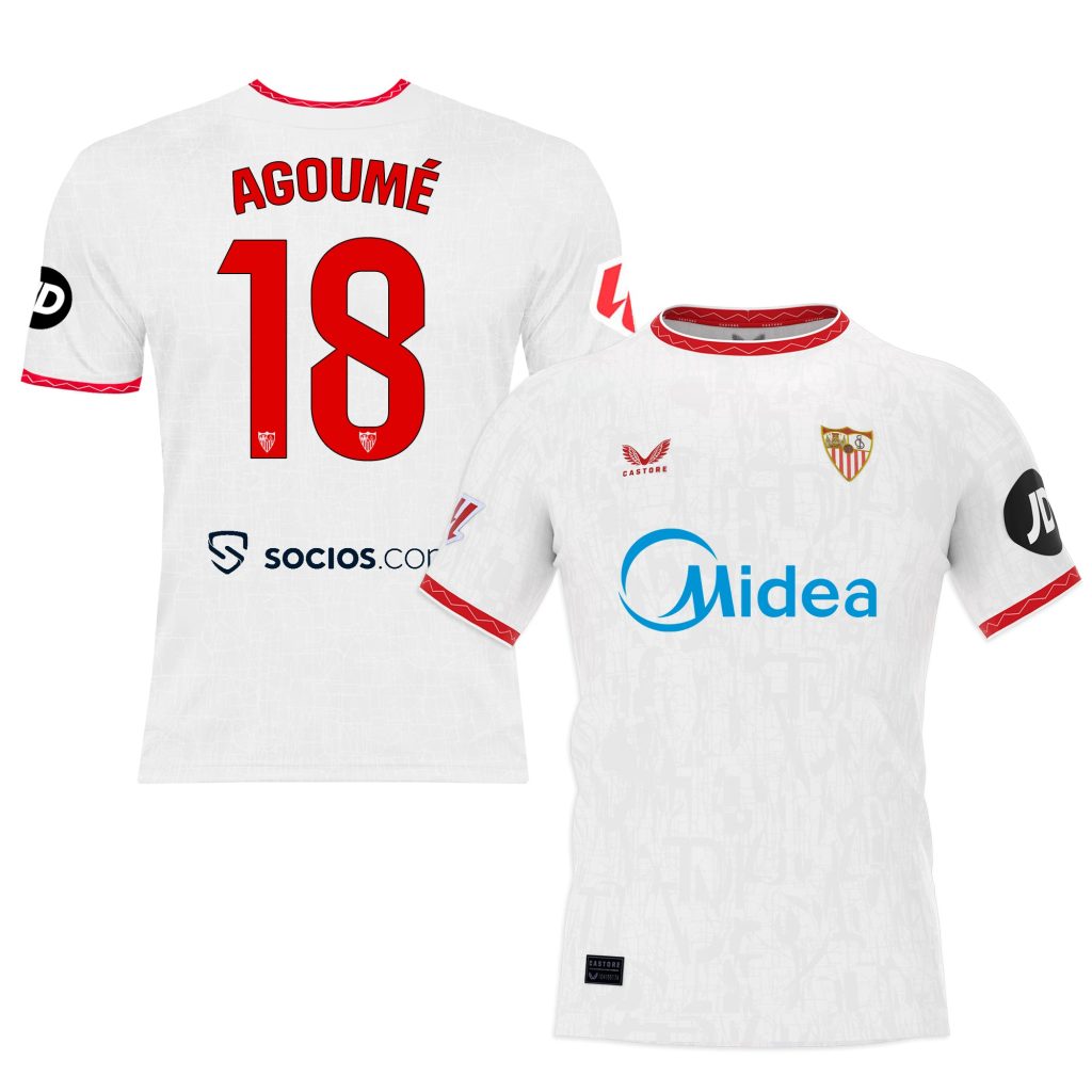 agoumé t-shirt home adult 2425 Collection - Sevilla FC Apparel and Gear