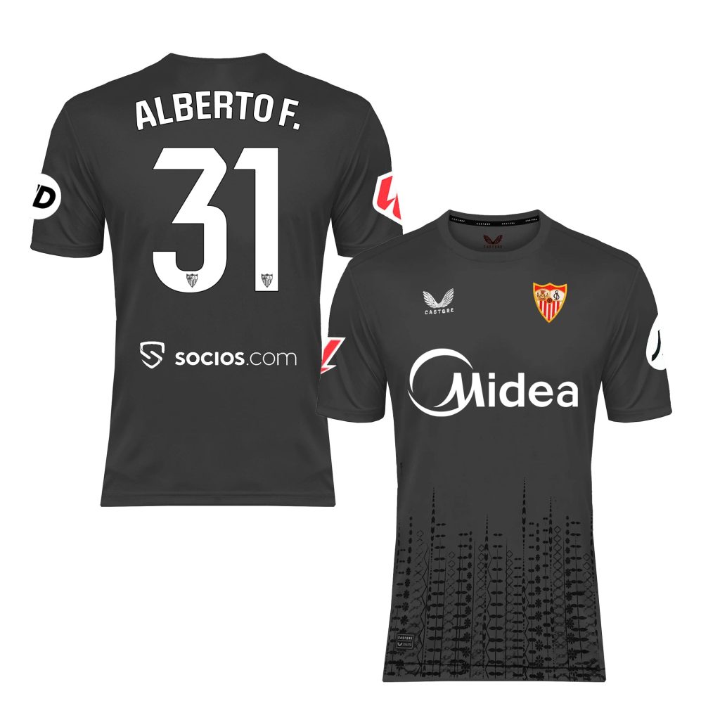 alberto f. adult goalkeeper home shirt grey 2425 Collection - Sevilla FC Apparel and Gear