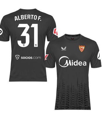 alberto f. adult goalkeeper home shirt grey 2425 Collection - Sevilla FC Apparel and Gear