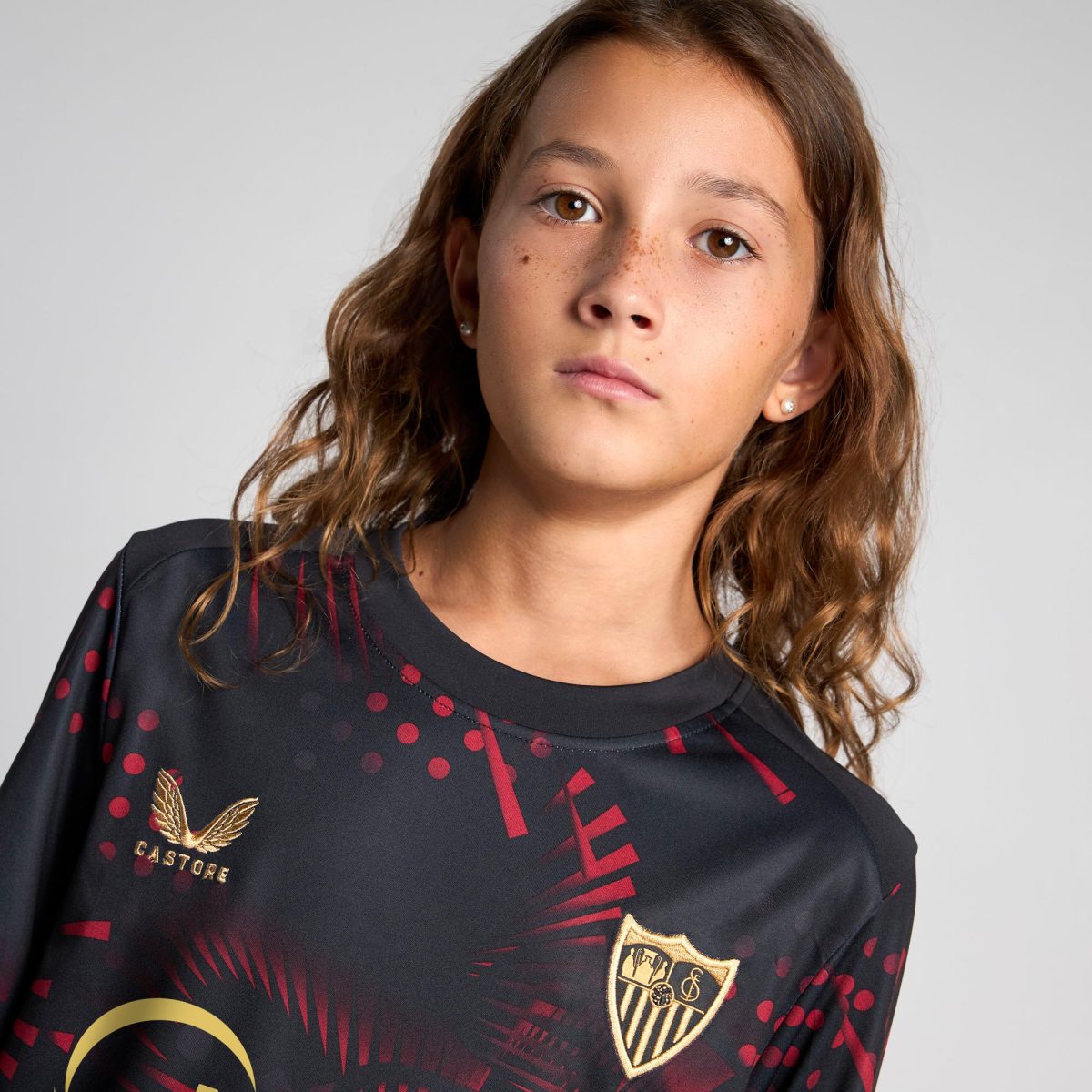 black third boys t-shirt 2425 Collection - Sevilla FC Apparel and Gear