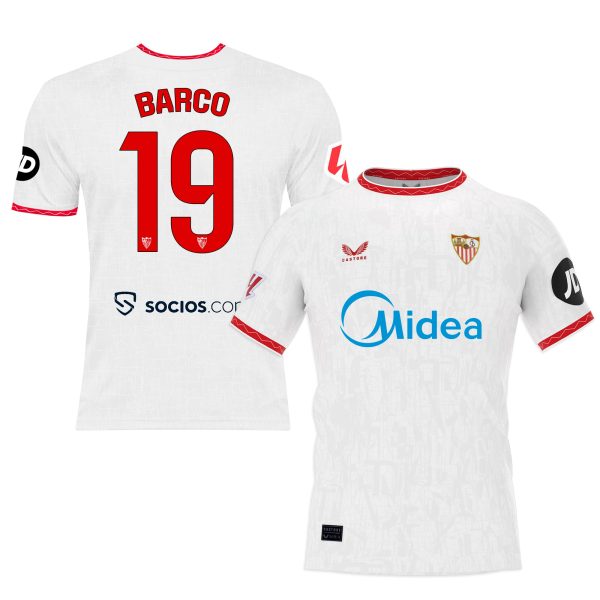 boat white first shirt for kids 2425 Collection - Sevilla FC Apparel and Gear