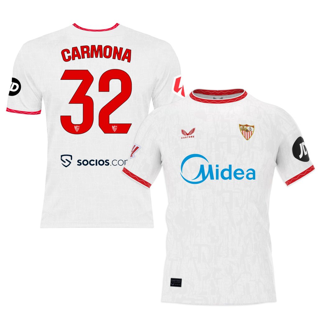 carmona adult home shirt 2425 Collection - Sevilla FC Apparel and Gear