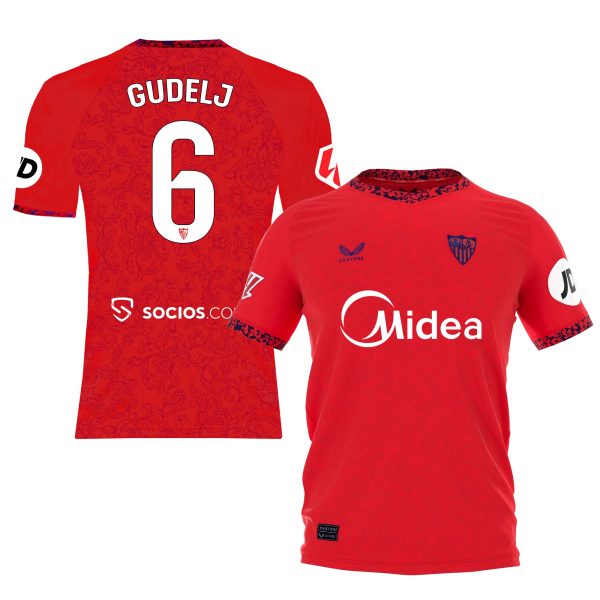 gudelj kids away shirt 2425 Collection - Sevilla FC Apparel and Gear