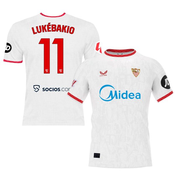 lukébakio t-shirt home adult 2425 Collection - Sevilla FC Apparel and Gear