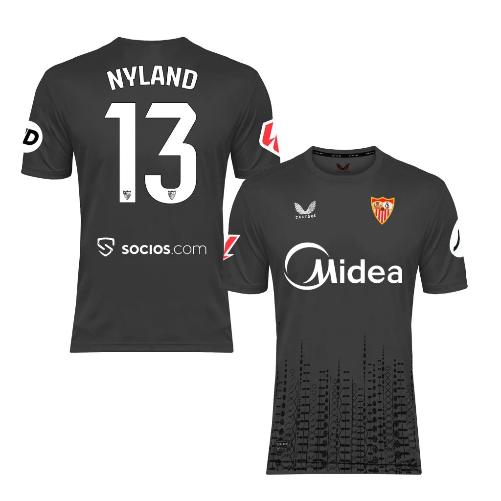 nyland adult goalkeeper home shirt grey 2425 Collection - Sevilla FC Apparel and Gear