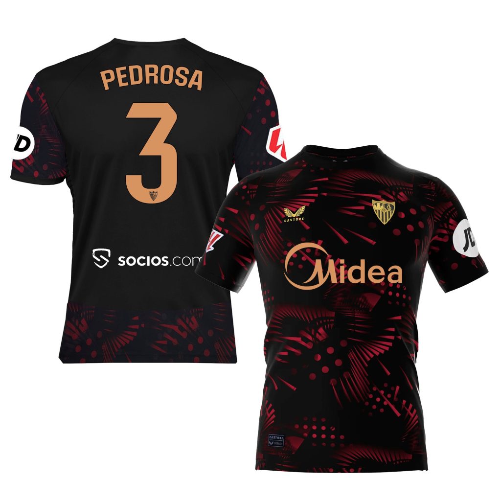 pedrosa black third child shirt 2425 Collection - Sevilla FC Apparel and Gear