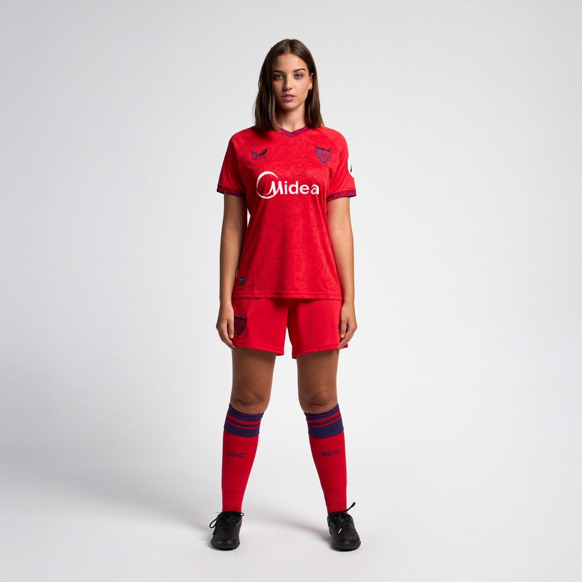 womens away red shirt 2425 Collection - Sevilla FC Apparel and Gear